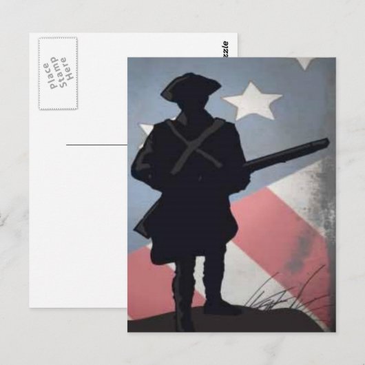 PATRICK HENRY QUOTE 2.0 POSTKARTE (Vorne/Hinten)