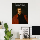 Patrick Henry Right to Bear Arms Poster (Heimbüro)