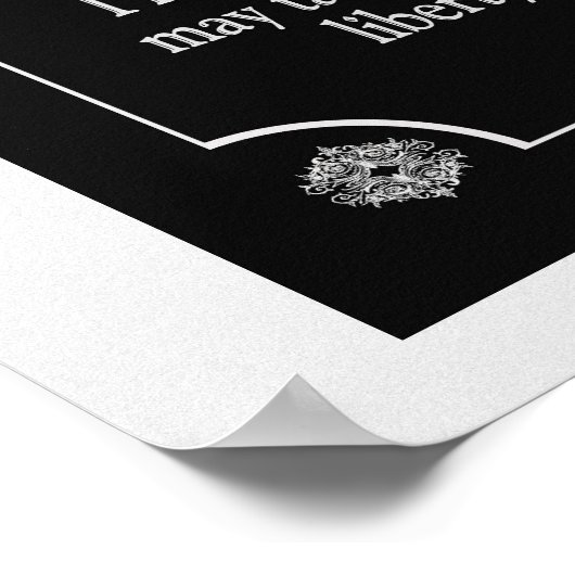 Patrick Henry Speech Zitat - Kunstdruck Poster (Ecke)