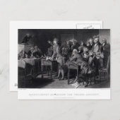 Patrick Henry vor der Virginia-Versammlung Postkarte (Vorne/Hinten)