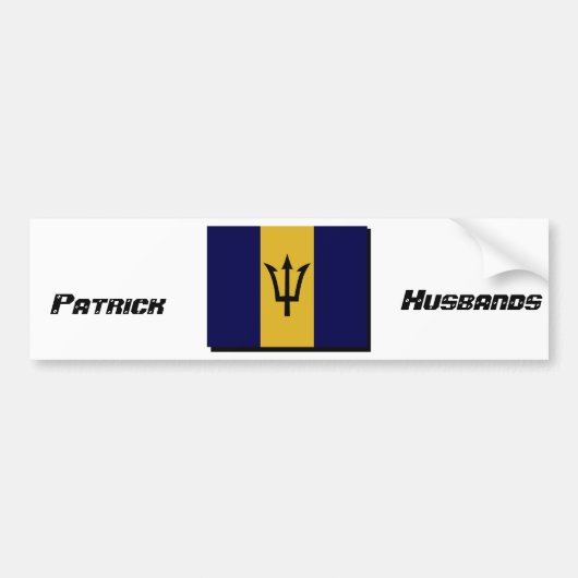 Patrick Husbands Autoaufkleber (Vorne)
