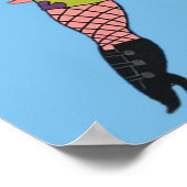 Patrick in Fischnetzen Poster (Ecke)