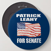PATRICK LEAHY FÜR SENATE BUTTON (Vorne & Hinten)