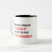 Patrick Mahomes Thirteen Seconds Zweifarbige Tasse (Vorderseite Links)