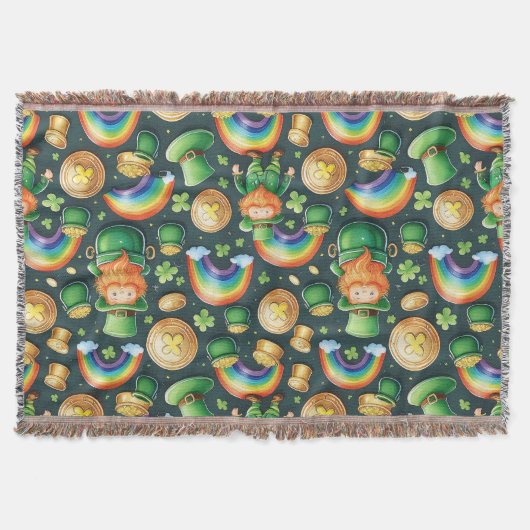 Patrick-Muster - Kobolde und Gold Decke (Vorderseite)