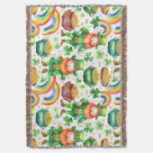 Patrick-Muster - Kobolde und Gold Decke (Vorderseite Vertikal)