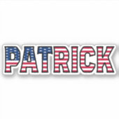 Patrick Name Vorname USA Sticker Stickerset (Vorderseite)