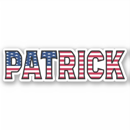 Patrick Name Vorname USA Sticker Stickerset (Vorderseite)