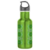 Patrick Pattern Rich Green Trinkflasche (Rückseite)
