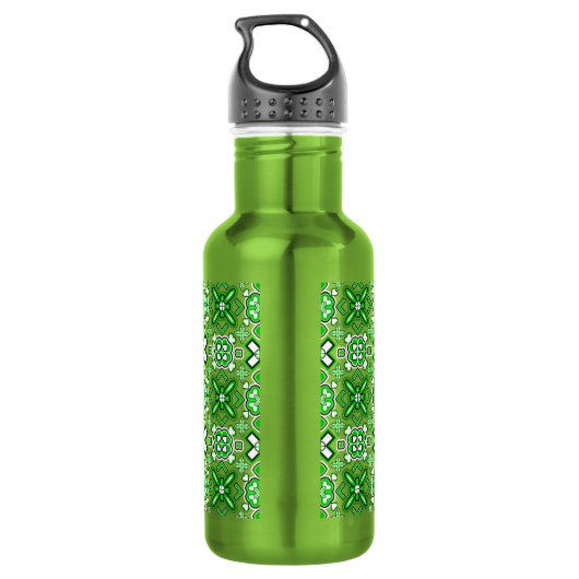 Patrick Pattern Rich Green Trinkflasche (Rückseite)