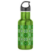 Patrick Pattern Rich Green Trinkflasche (Vorderseite)