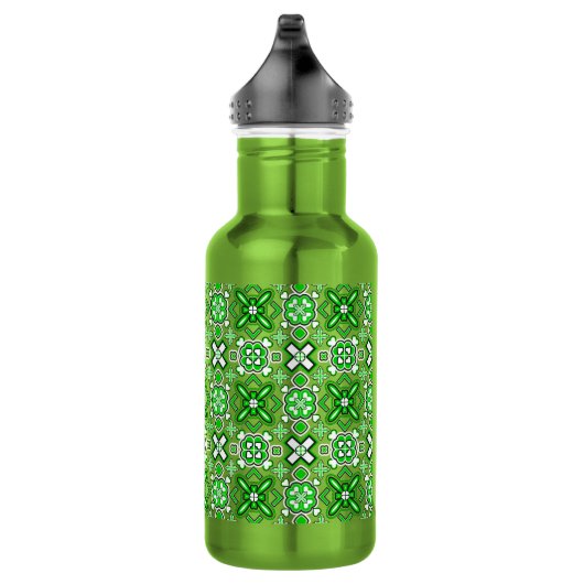 Patrick Pattern Rich Green Trinkflasche (Rechts)