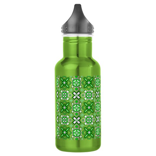 Patrick Pattern Rich Green Trinkflasche (Links)