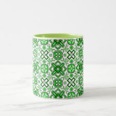 Patrick Pattern Rich Green Zweifarbige Tasse (Mittel)