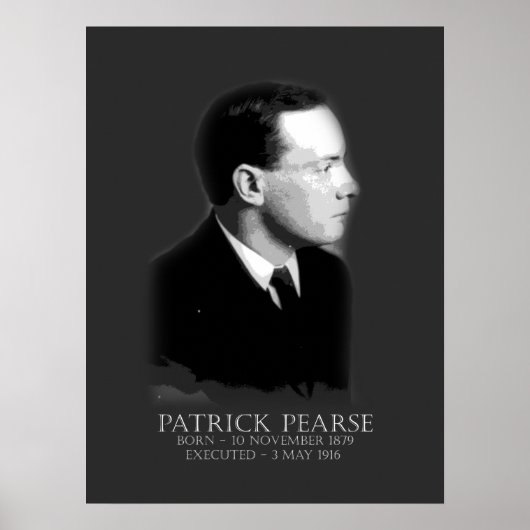 Patrick Pearse Oaster 1916 Irischer Republikaner Poster (Vorne)