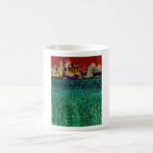 Patrick Ranch, Chico, CA (in rot und grün) Kaffeetasse (Mittel)