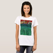 Patrick Ranch, Chico, CA (in rot und grün) T-Shirt (Vorne ganz)