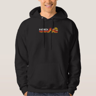 Patrick  Retro Vintage Sunset Patrick 80s 90s Hoodie