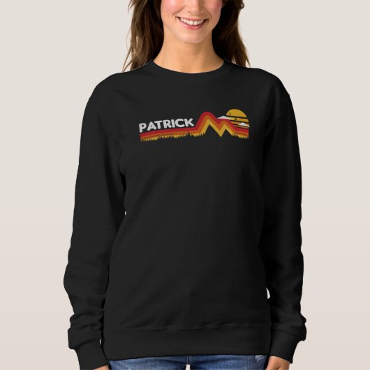 Patrick  Retro Vintage Sunset Patrick 80s 90s Sweatshirt (Vorderseite)