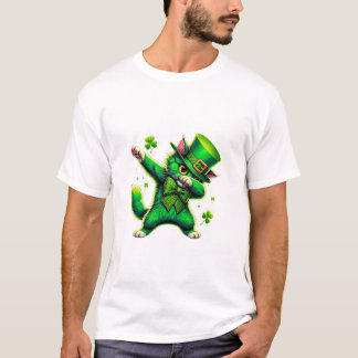 Patrick s Day Dabbing Cat T-Shirt