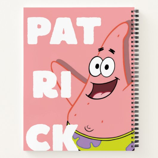 Patrick Star Inspiriert Notebook Notizblock (Rückseite)
