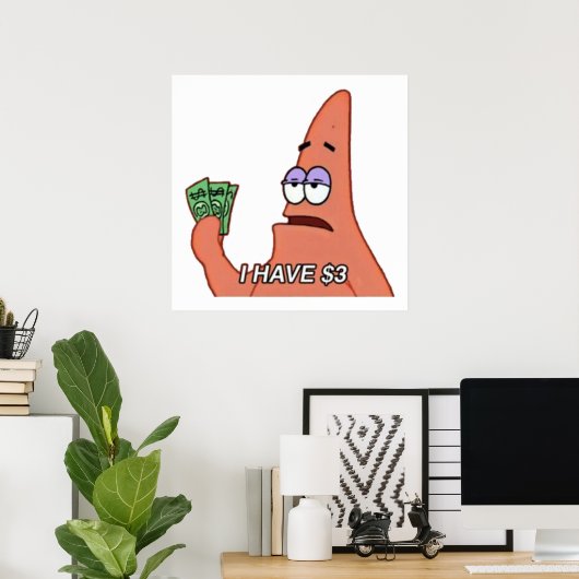 Patrick-Star-Mem Poster (Heimbüro)