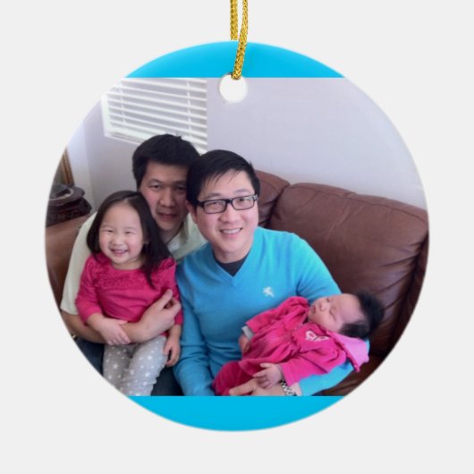 Patrick und Dominic Keramik Ornament (Vorne)