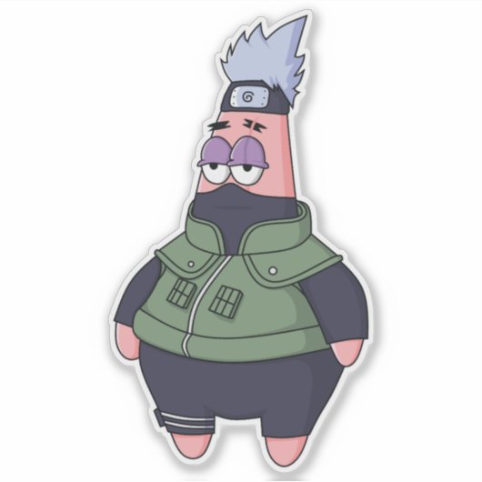 Patrick x Kakashi Aufkleber (Vorderseite)