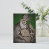 Patricks Bibel und Stab Postkarte (Stehend Vorderseite)