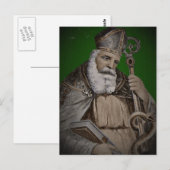 Patricks Bibel und Stab Postkarte (Vorne/Hinten)