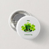 Patrick's Day Classic Button (Vorne & Hinten)