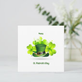 Patrick's Day Classic Einladung (Stehend Vorderseite)