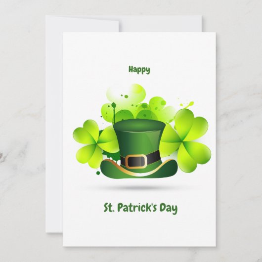 Patrick's Day Classic Feiertagskarte (Vorderseite)