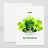 Patrick's Day Classic Feiertagskarte (Vorne/Hinten)
