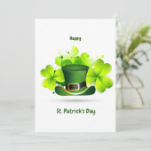 Patrick's Day Classic Feiertagskarte (Stehend Vorderseite)
