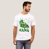 Patricks Day Gnome Nana Kariert T-Shirt (Vorne ganz)