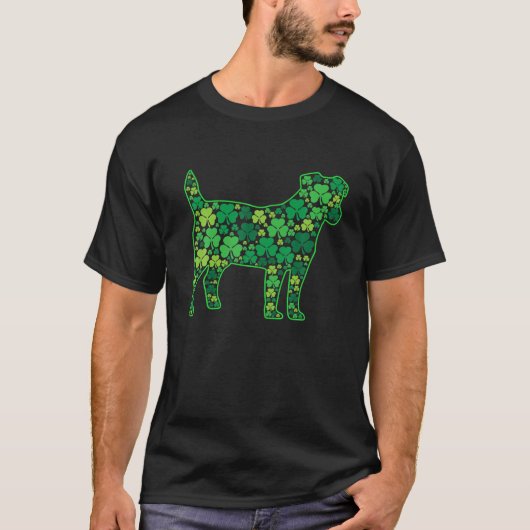 Patrick's Day Irish Jack Russell Terrier Dog Lover T-Shirt (Vorderseite)