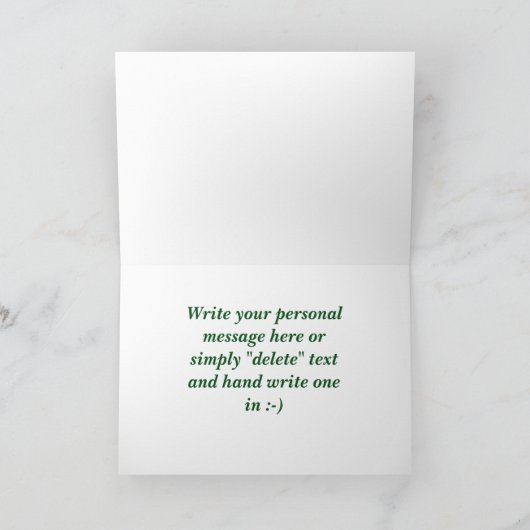 Patrick's Day "Irish Luck Tartan" Karte (Innenseite)