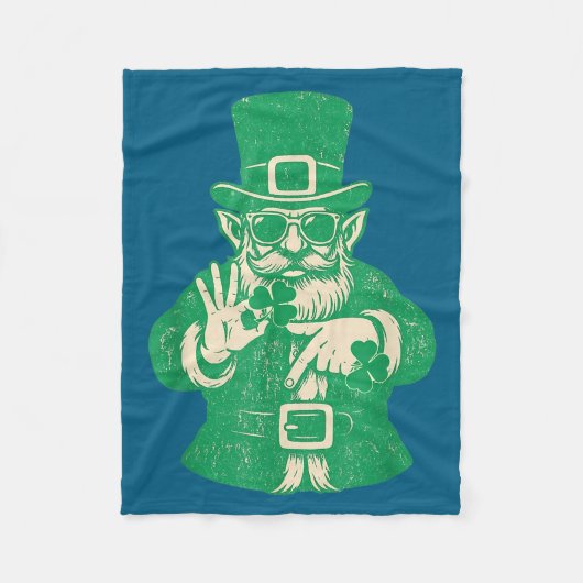 Patricks Day, Leprechauns Funny 6 Meme Gift Men, W Fleecedecke (Vorderseite)