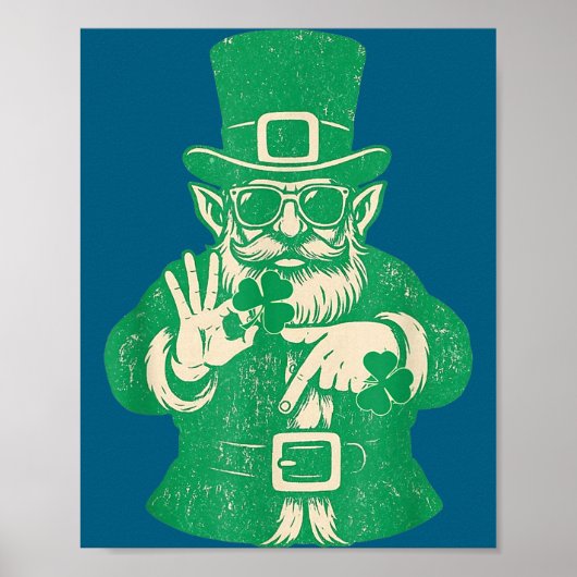 Patricks Day, Leprechauns Funny 6 Meme Gift Men, W Poster (Vorne)