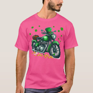 Patrick's Day Motorrad Kleeblatts Lucky Patrick's T-Shirt