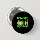 Patrick's Day Nurse My Patients Are My Lucky Nicu Button (Vorne & Hinten)
