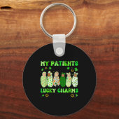 Patrick's Day Nurse My Patients Are My Lucky Nicu Schlüsselanhänger (Vorderseite)