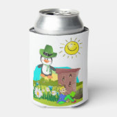 Patrick's Day Pinguin Leprechaun Dosenkühler (Kanne Vorderseite)
