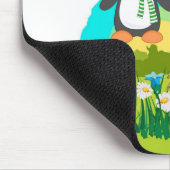 Patrick's Day Pinguin Leprechaun Mousepad (Ecke)