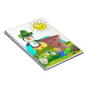 Patrick's Day Pinguin Leprechaun Notizblock (Rechte Seite)