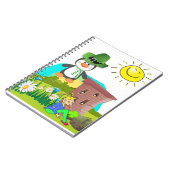 Patrick's Day Pinguin Leprechaun Notizblock (Linke Seite)