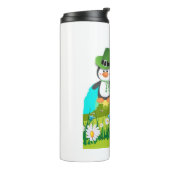 Patrick's Day Pinguin Leprechaun Thermosbecher (Nach links gedreht)