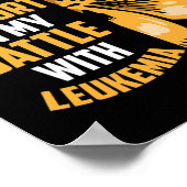 Patricks Day Vierblättriges Kleeblatt Leukemia Awa Poster (Ecke)