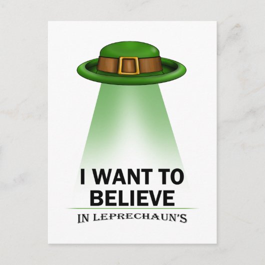 Patrick's Day, wollte ich zu glauben Postkarte (Vorderseite)